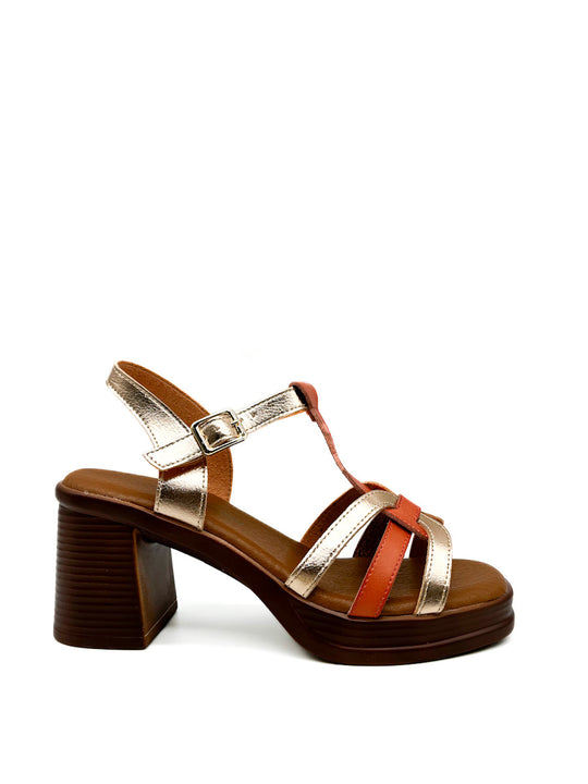 Sandalias Plataforma Referencia X2322 Champagne