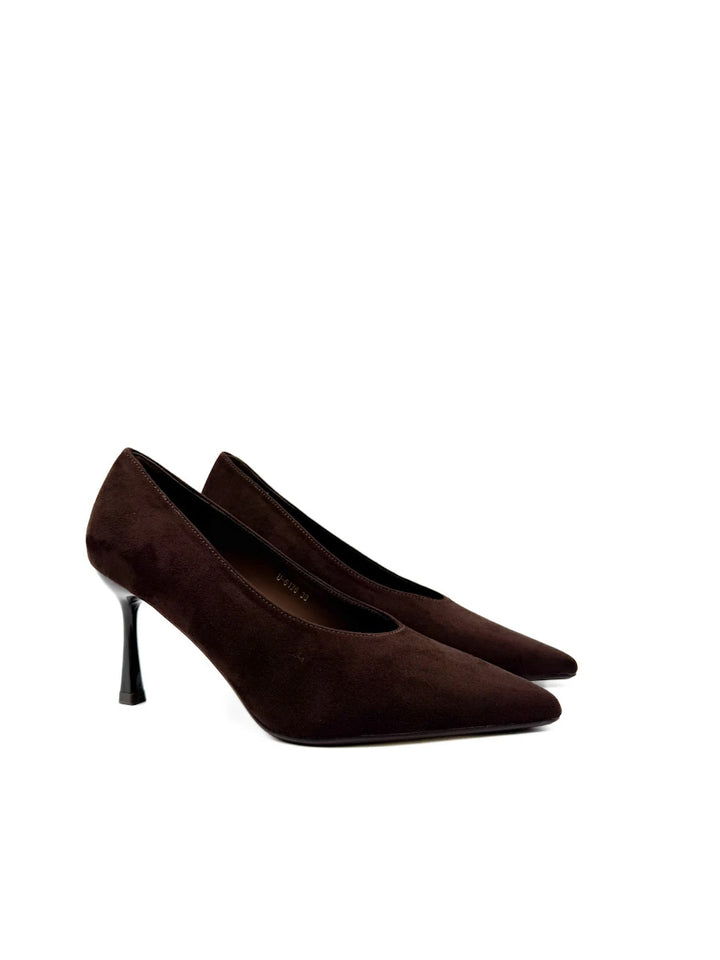 Zapatos de Salón Clásicos en Antelina con Punta Afilada