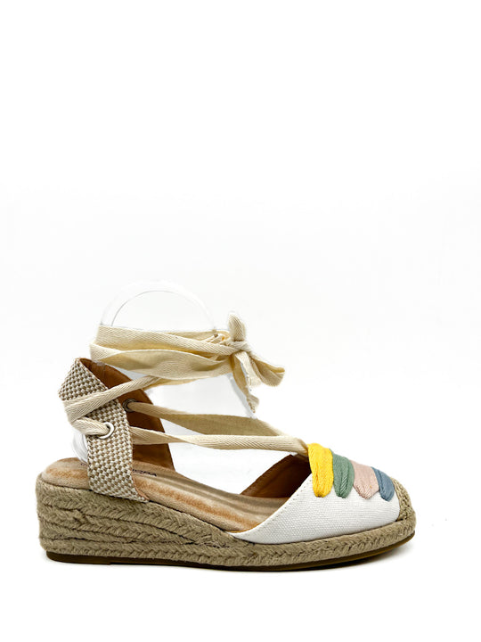 Alpargatas Cuña Baja Referencia Z5323 Blanco