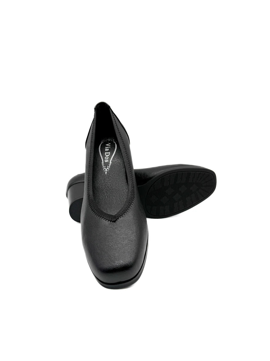 Zapatos Elegantes De Vestir Con Tacón Ancho Y Puntera Cuadrada Para Mujer