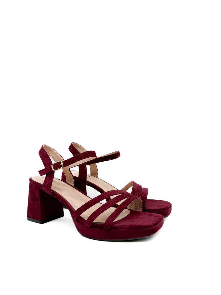 Sandalias de Fiesta con Plataforma y Tacón Ancho