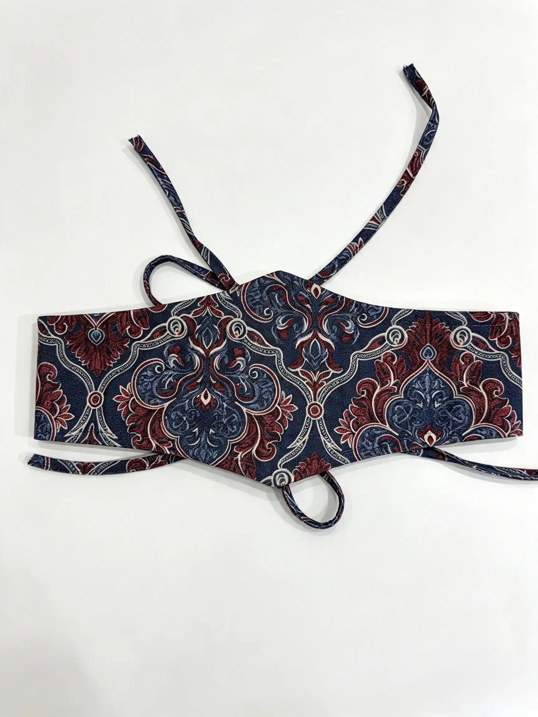 Fajín Reversible Floral con Lazadas – Estilo Boho Chic