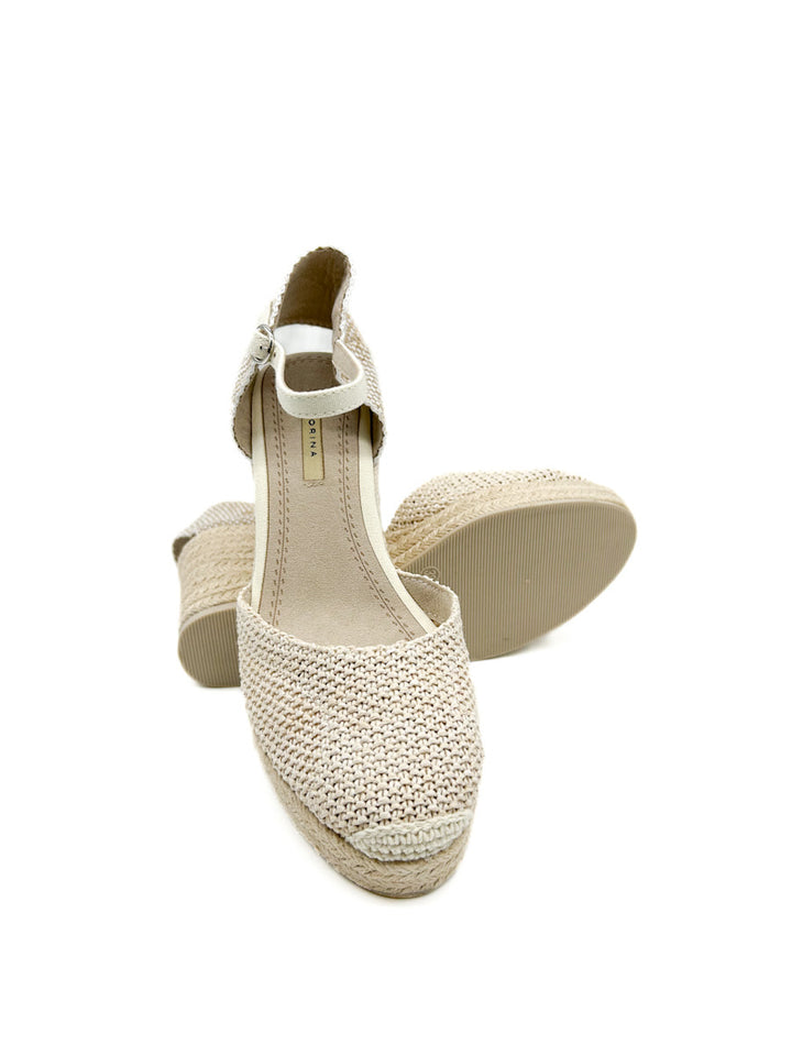 Alpargatas Cuña Efecto de Crochet Corina M5390