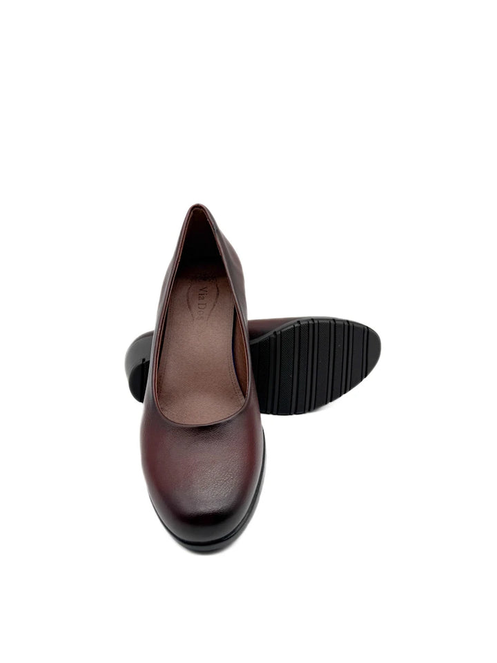 Zapatos de Salón con Tacón Ancho y Plataforma Cómodos