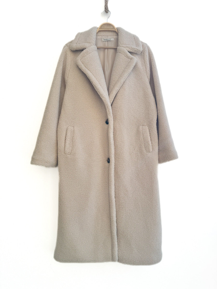 Abrigo Borrego G230125 Beige Única