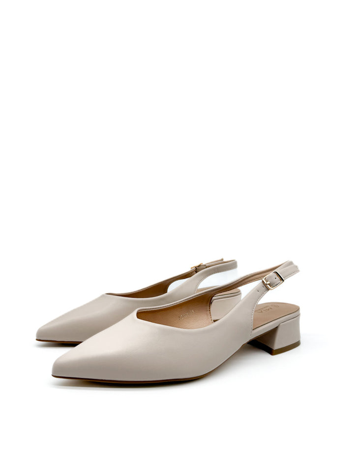 Zapatos Elegantes Destalonado de Tacón Bajo