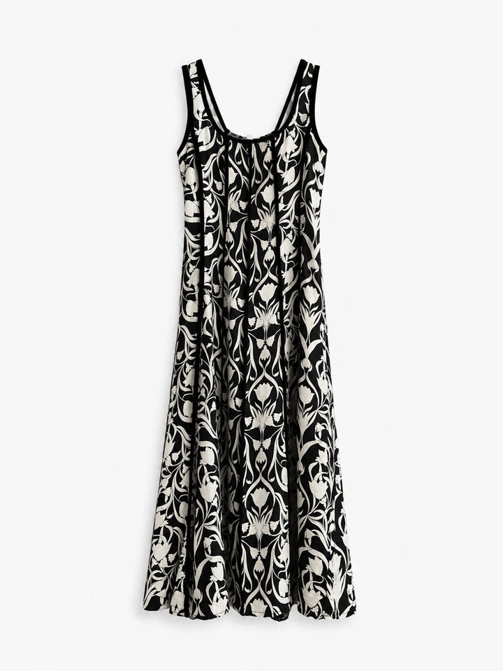 Vestido Largo Estampado Floral para Mujer