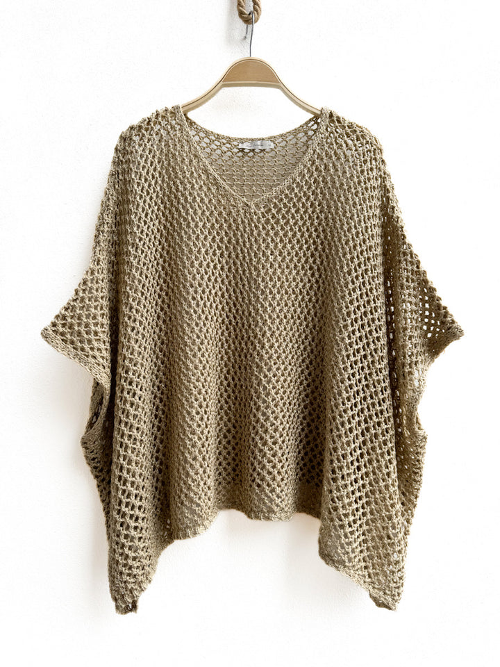 Poncho Tejido Boho: Ligereza y Estilo en Cada Movimiento