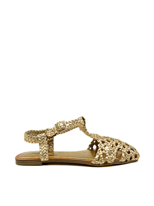 Sandalias Cangrejera Trenzadas Corina M5435 Oro