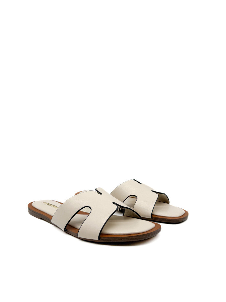 Sandalias Planas con Diseño en "H" – Elegancia y Comodidad