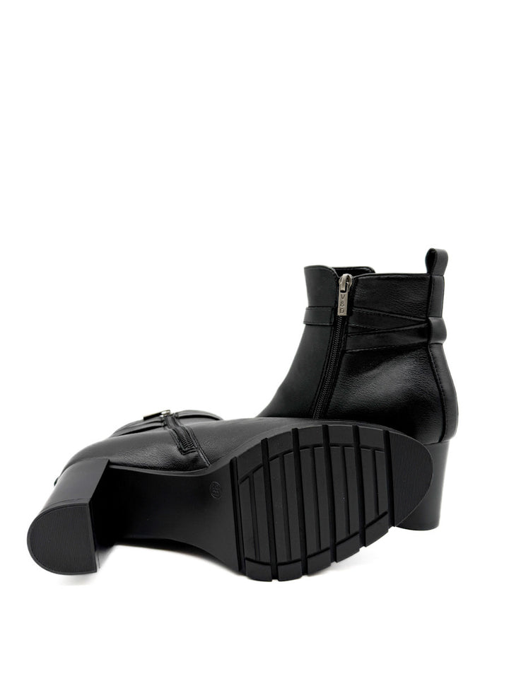 Botines de Tobillo con Tacón y Correa Decorativa