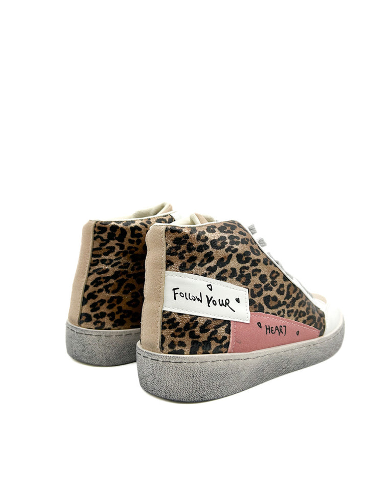 Zapatilla Alta Leopardo WX128