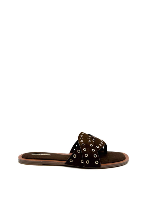 Sandalias Corina con tiras de ojales.