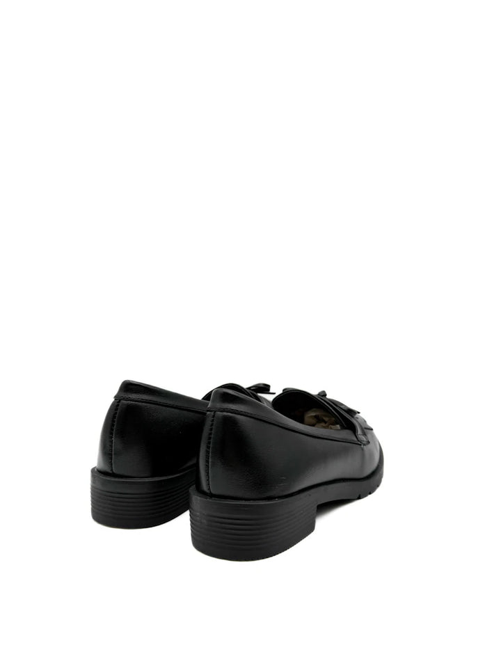 Mocasines Planos con Flecos y Lazo