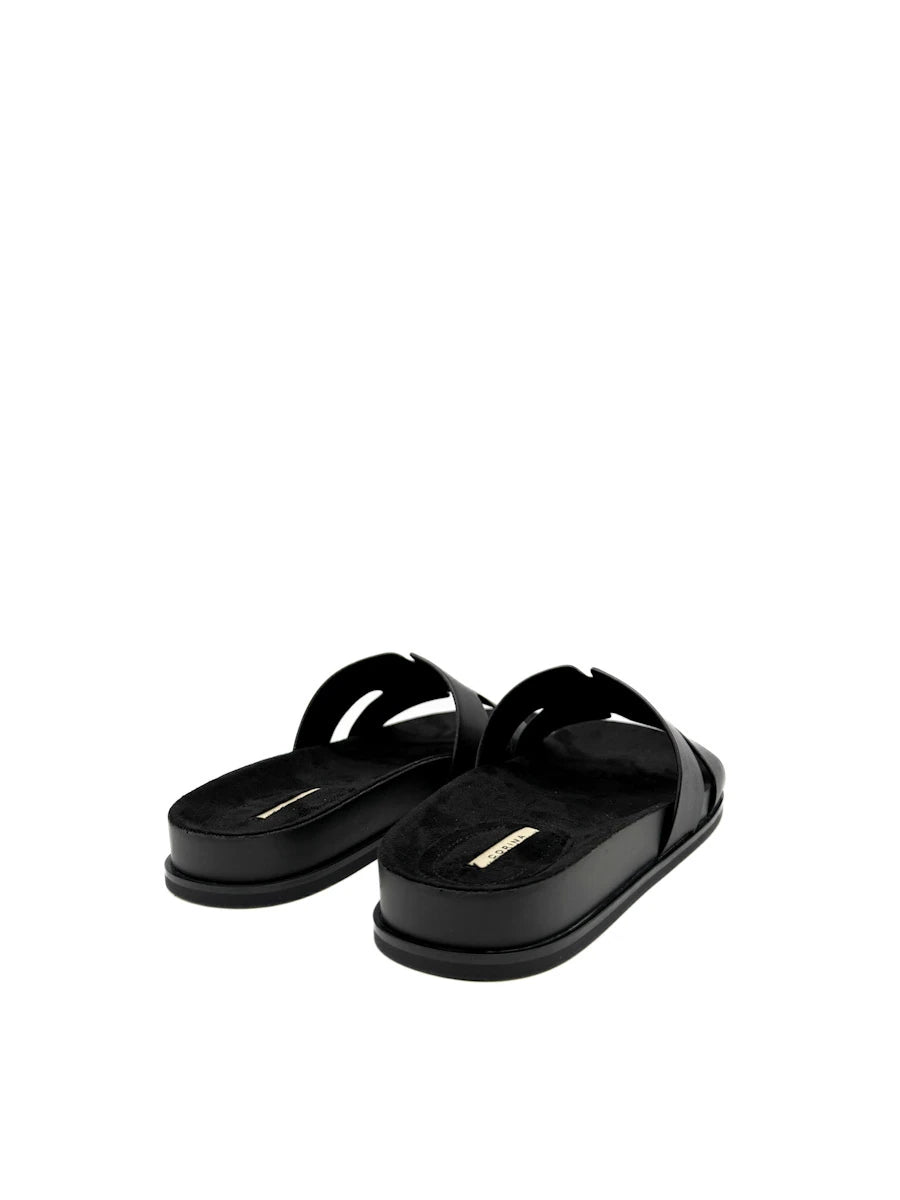 Sandalias Pala Corina en Piel Sintética con Diseño Troquelado