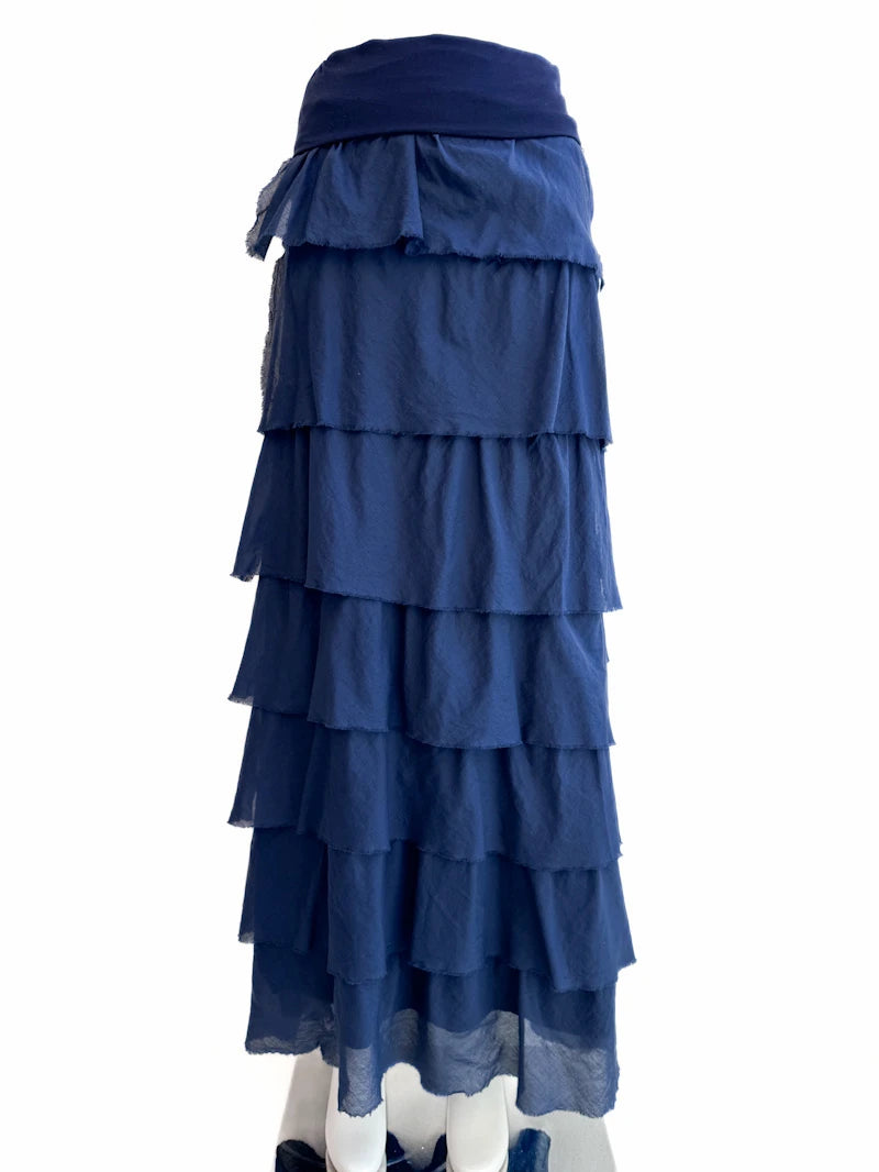 Falda larga con volantes – Estilo bohemio