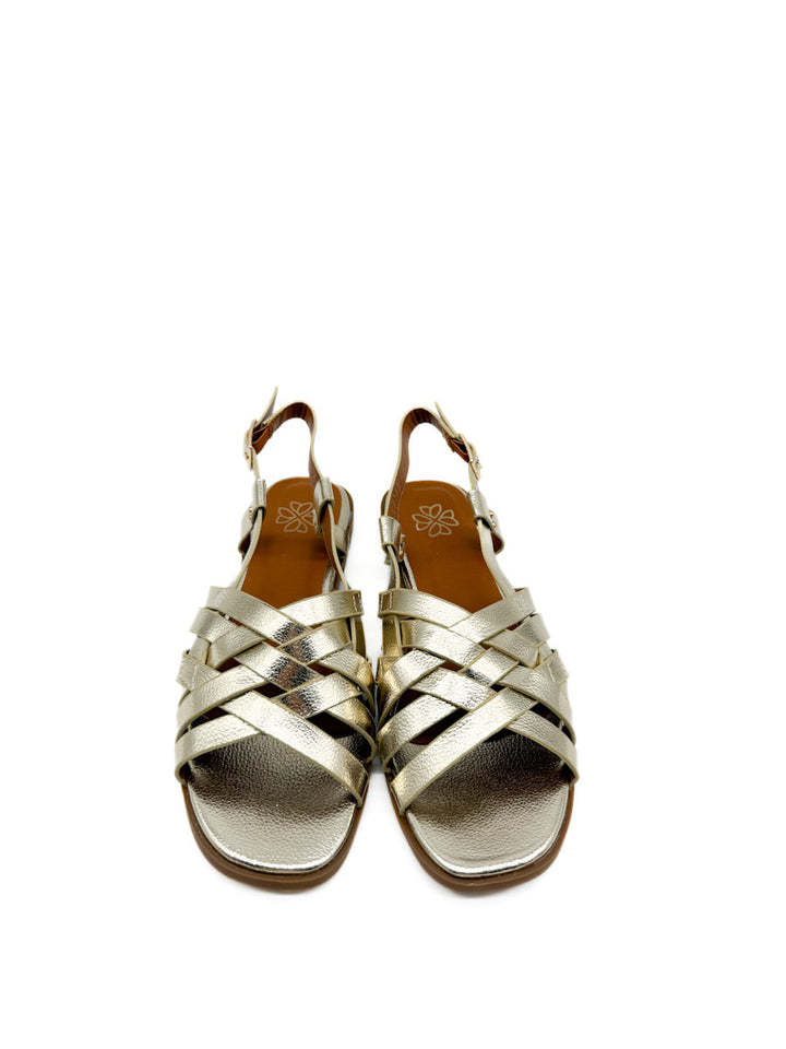 Sandalias Planas con Tiras Entrelazadas