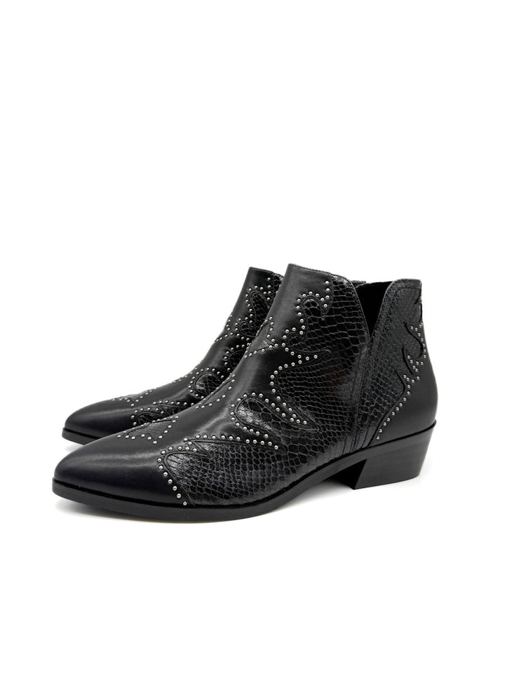 Botines cowboy Modernas con Detalles de Tachas Corina M5792