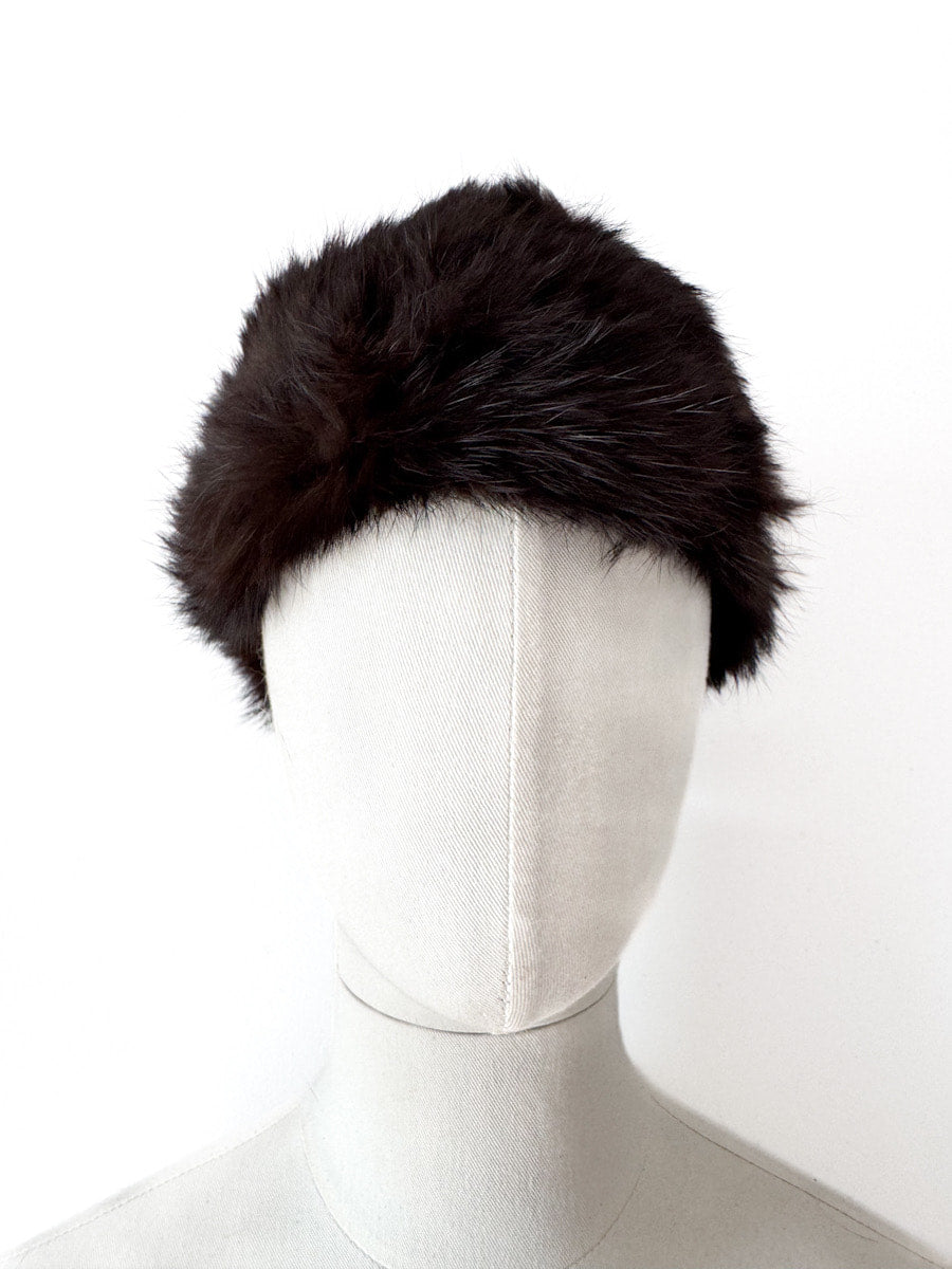 Cuello de piel de conejo