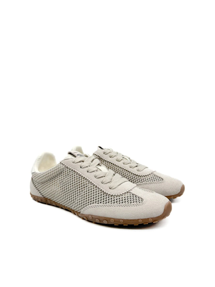 Zapatillas Deportivas Retro en Malla Abierta y Ante con Suela de Tacos