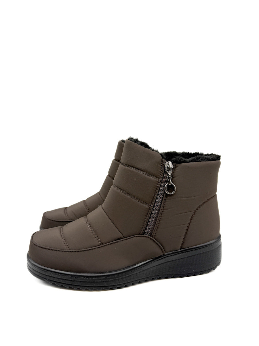 Botines de Nieve Impermeables con Doble Cremallera