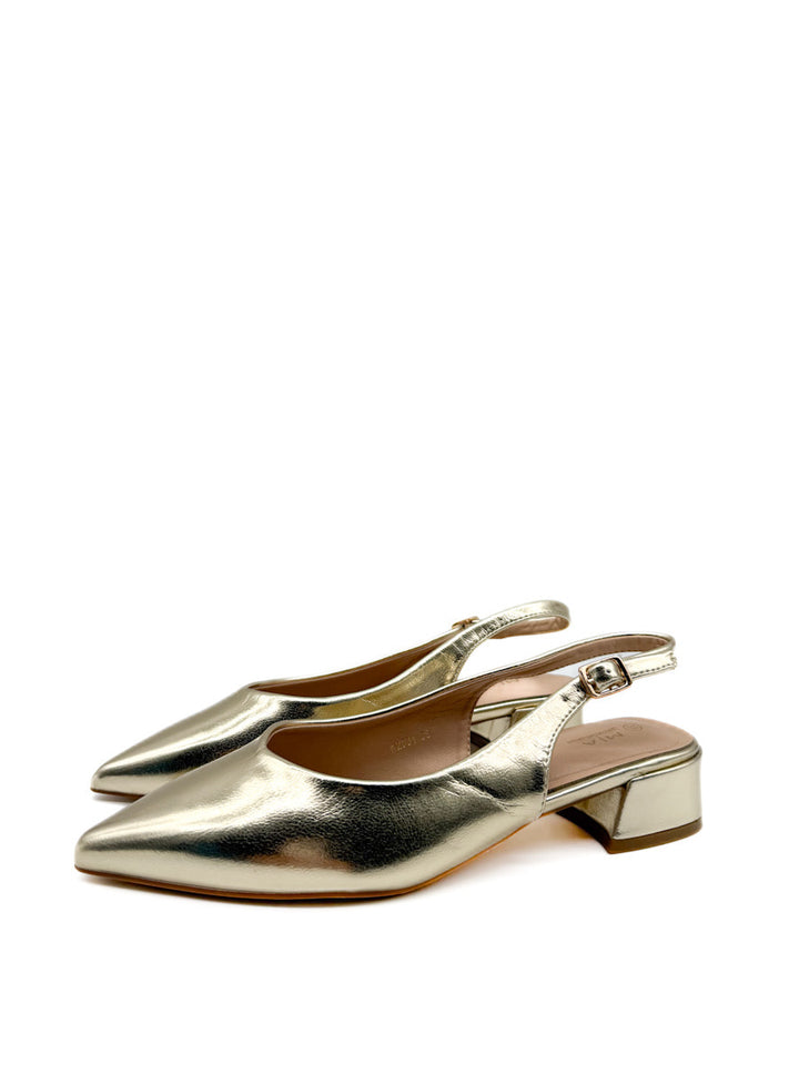 Zapatos Elegantes Destalonado de Tacón Bajo
