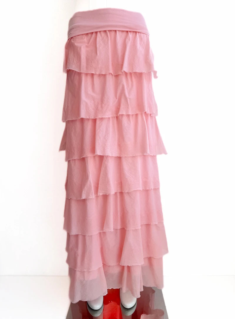 Falda larga con volantes – Estilo bohemio