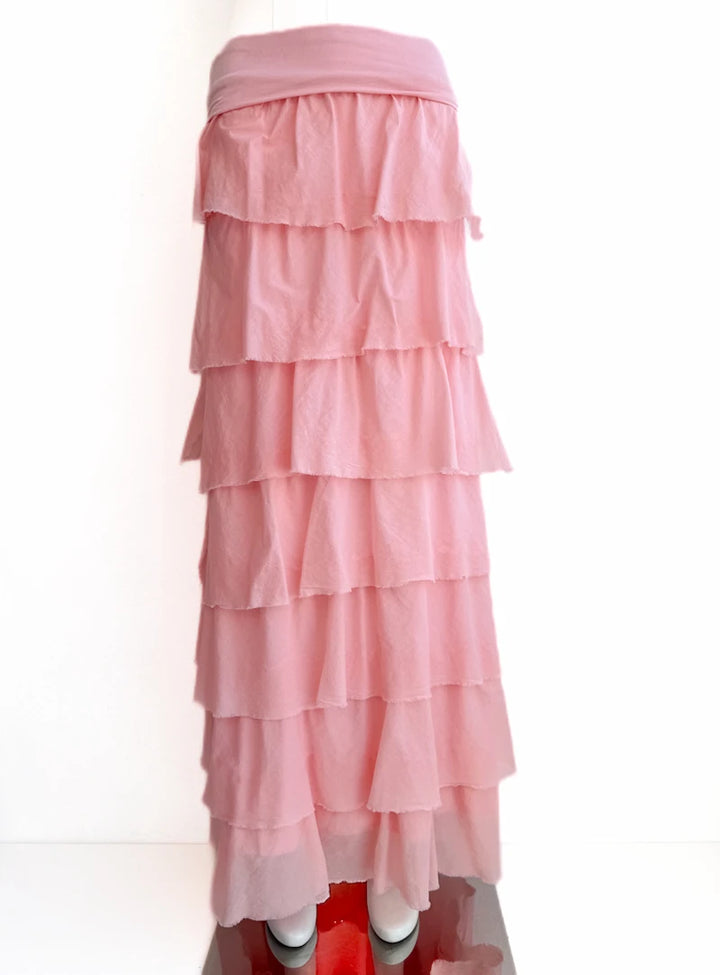 Falda larga con volantes – Estilo bohemio