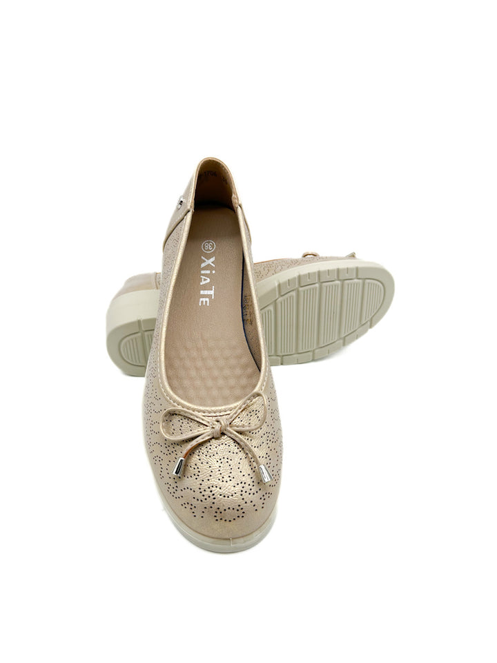 Zapato Cuña Baja Ligera Cómodo Para Mujer