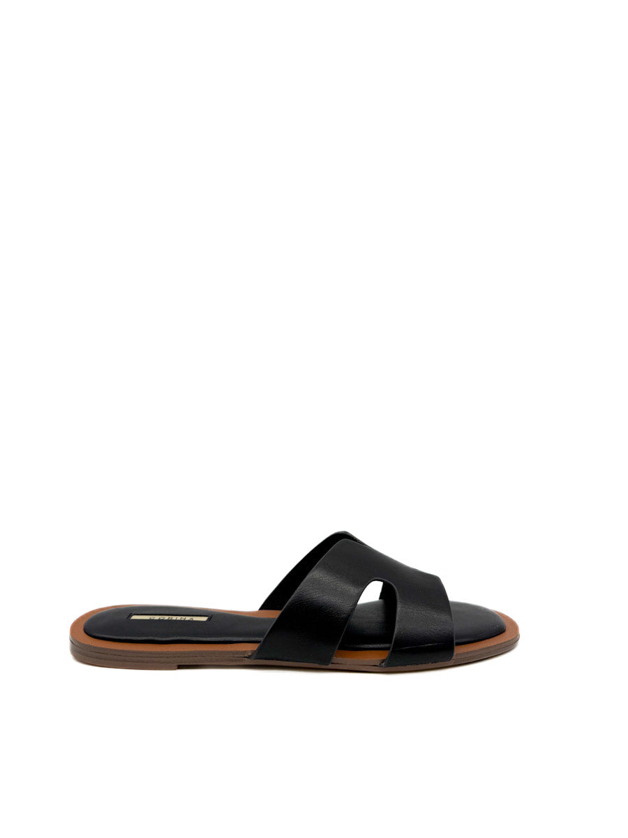 Sandalias Planas con Diseño en "H" – Elegancia y Comodidad