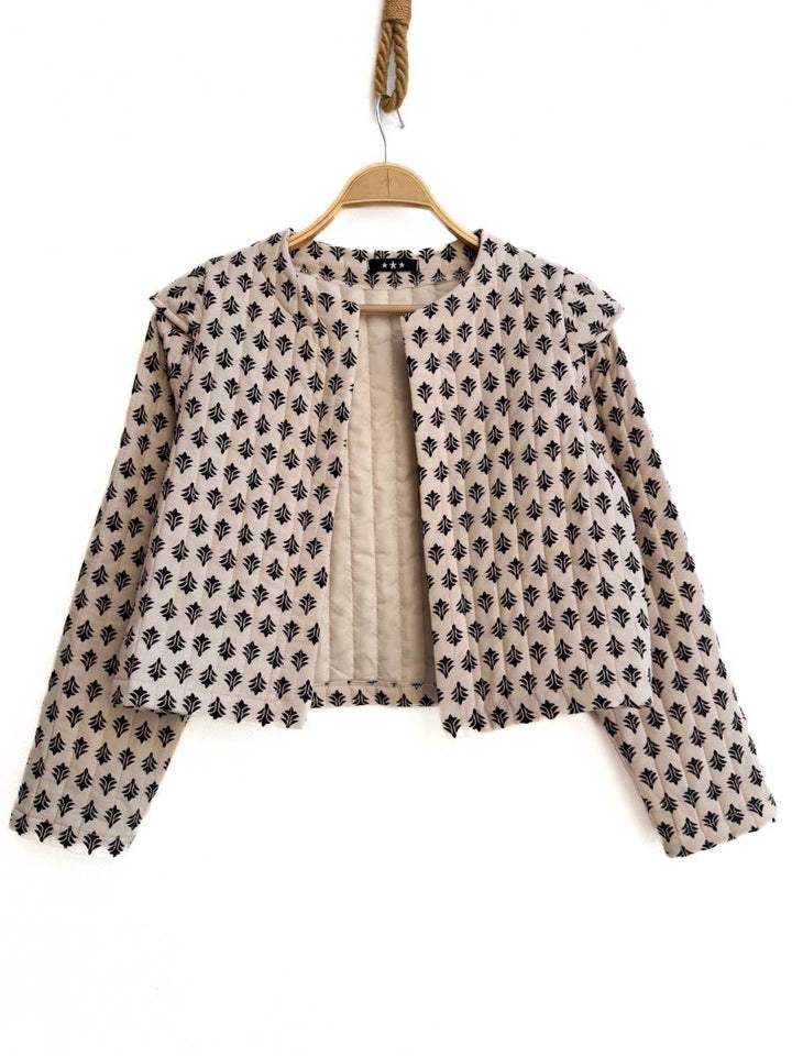 Chaqueta artesanal acolchada de algodón