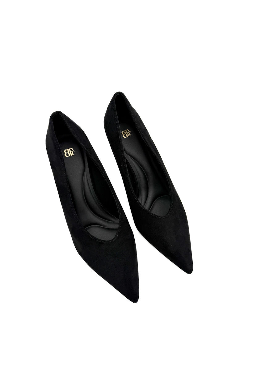 Zapatos de Salón Clásicos en Antelina con Punta Afilada