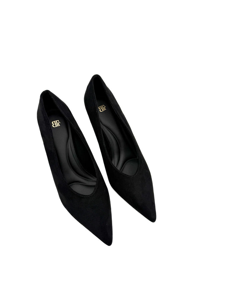 Zapatos de Salón Clásicos en Antelina con Punta Afilada