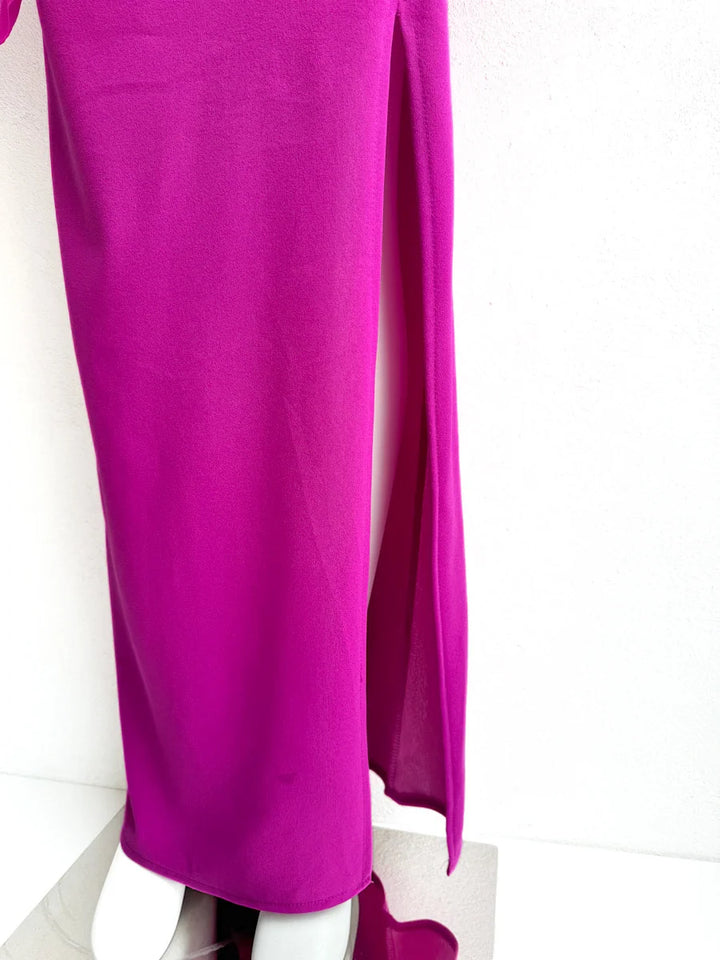 Vestido de Tirantes con capa de Gasa-Elegancia y Movimiento