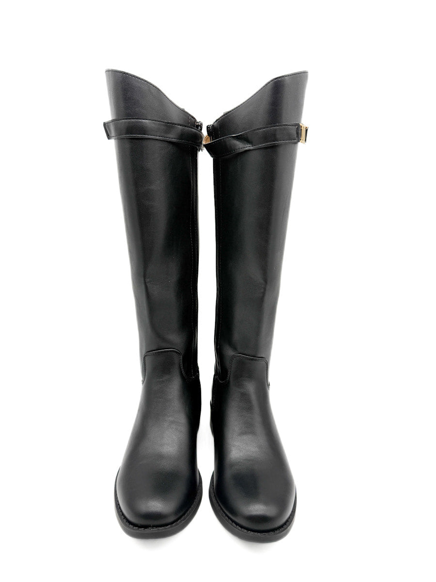 Botas de Montar Elegantes con Detalle de Tira Extraíble