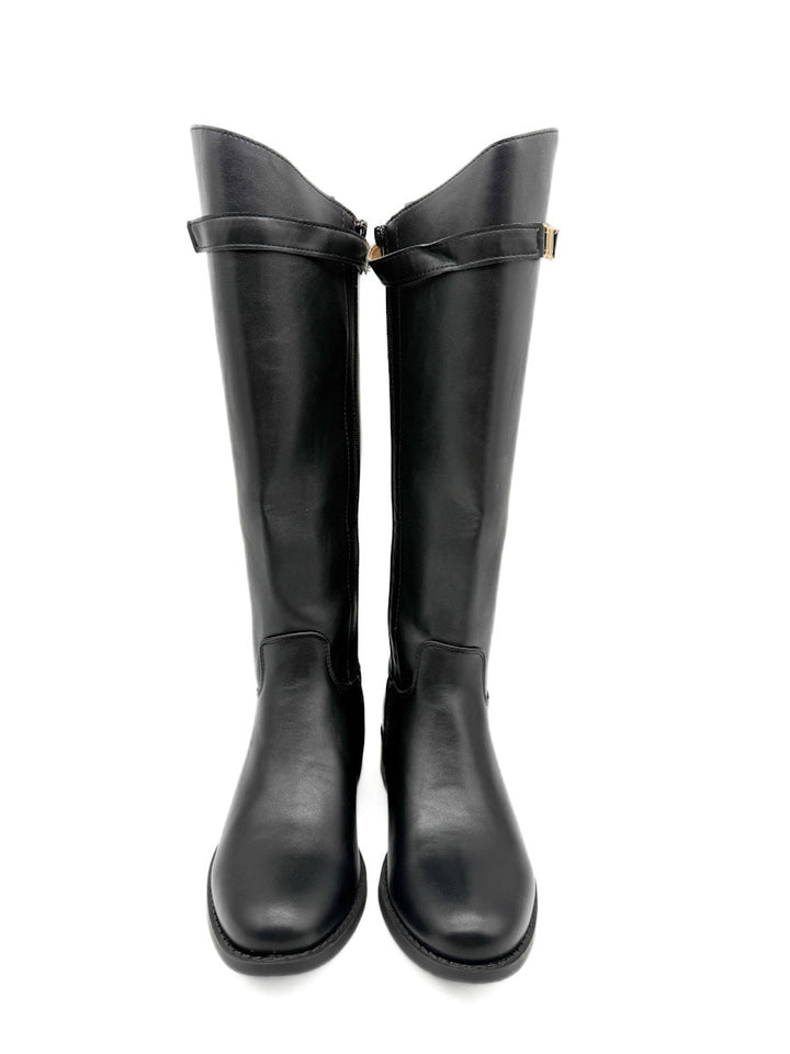 Botas de Montar Elegantes con Detalle de Tira Extraíble
