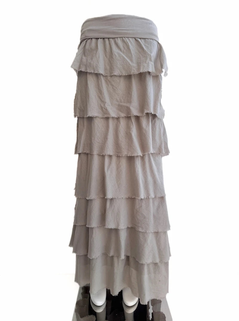 Falda larga con volantes – Estilo bohemio