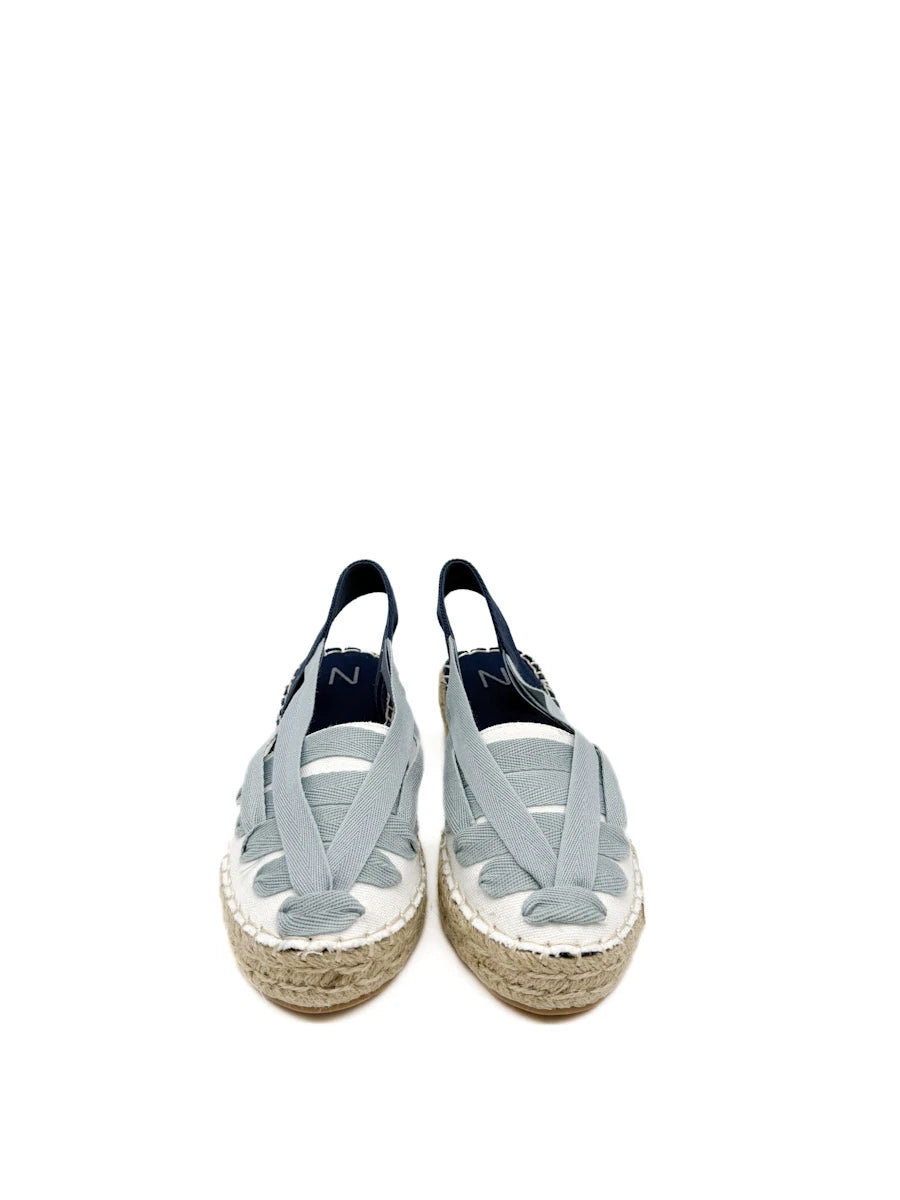 Alpargatas de Plataforma con Cintas Elásticas Intercaladas – Estilo Boho de Verano