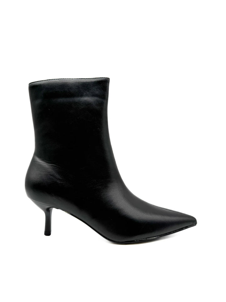 Botines de Tacón Chupete y Punta Afilada con Cremallera