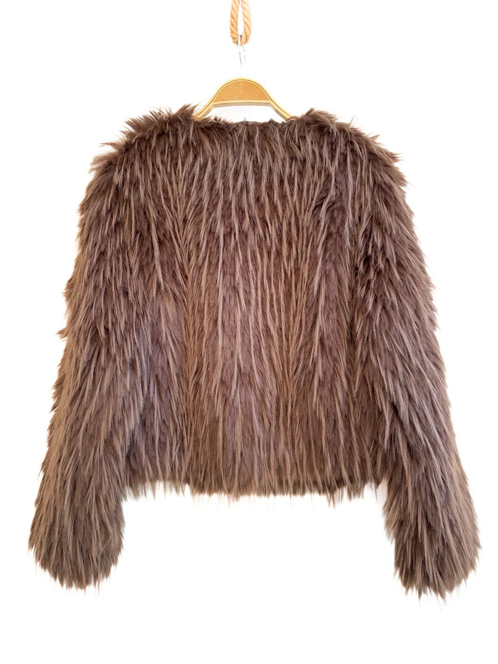 Chaqueta de Pelo Sintético Corta