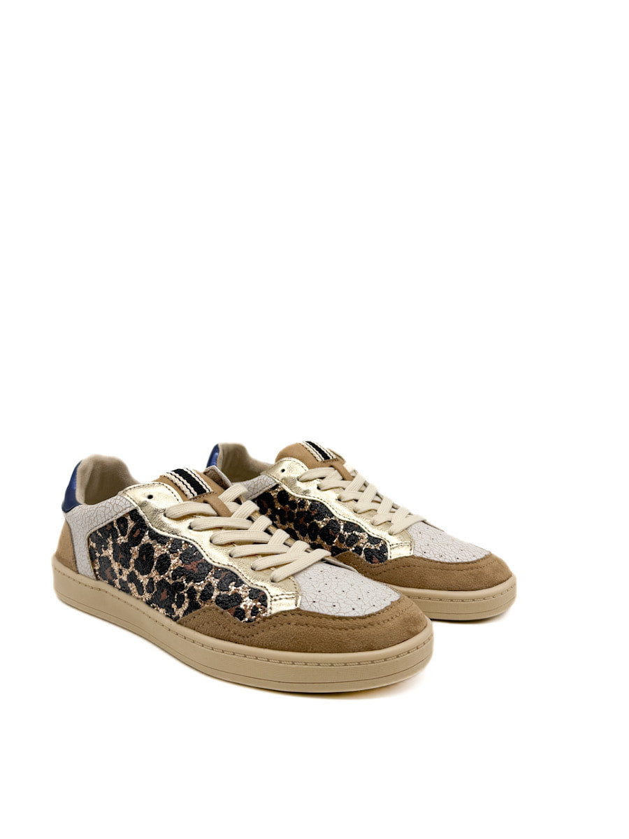 Zapatilla con Estampado de Leopardo Corina M5530
