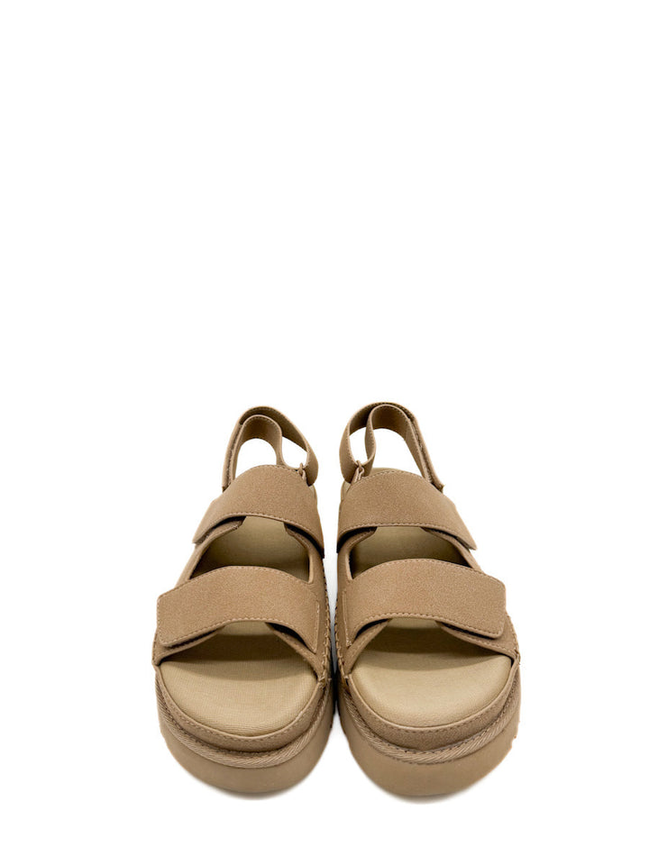 Sandalias Suela Gruesa Cierre de Velcro