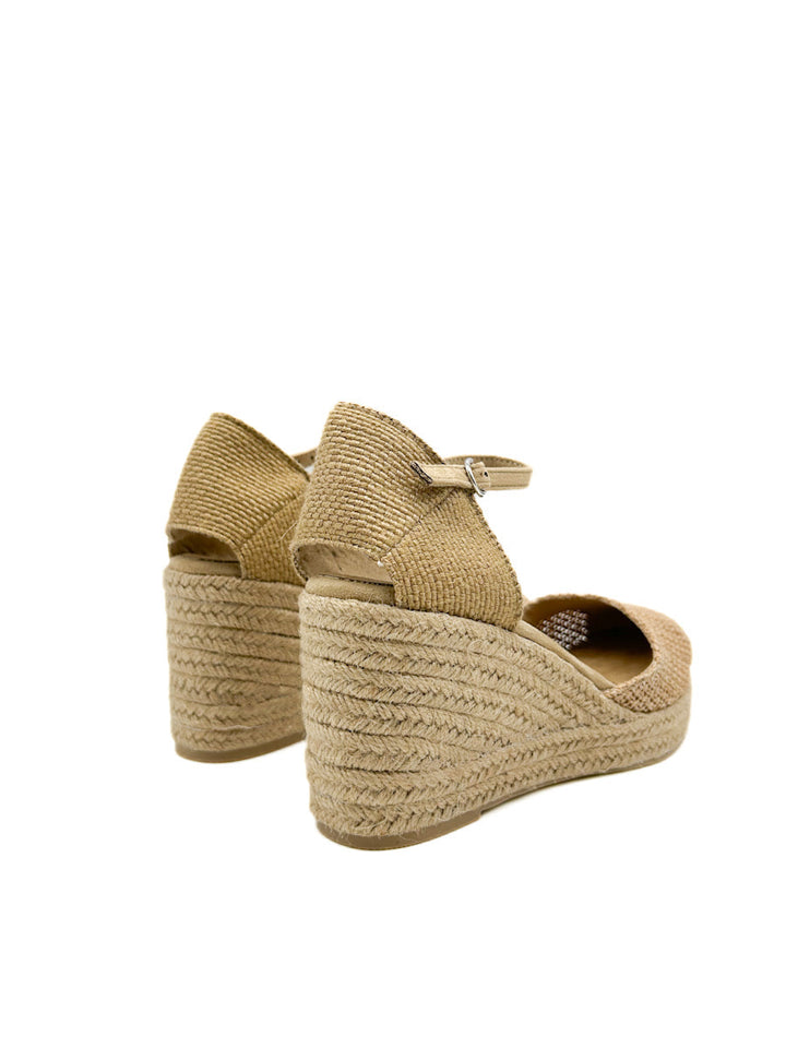 Alpargatas Cuña Efecto de Crochet Corina M5390