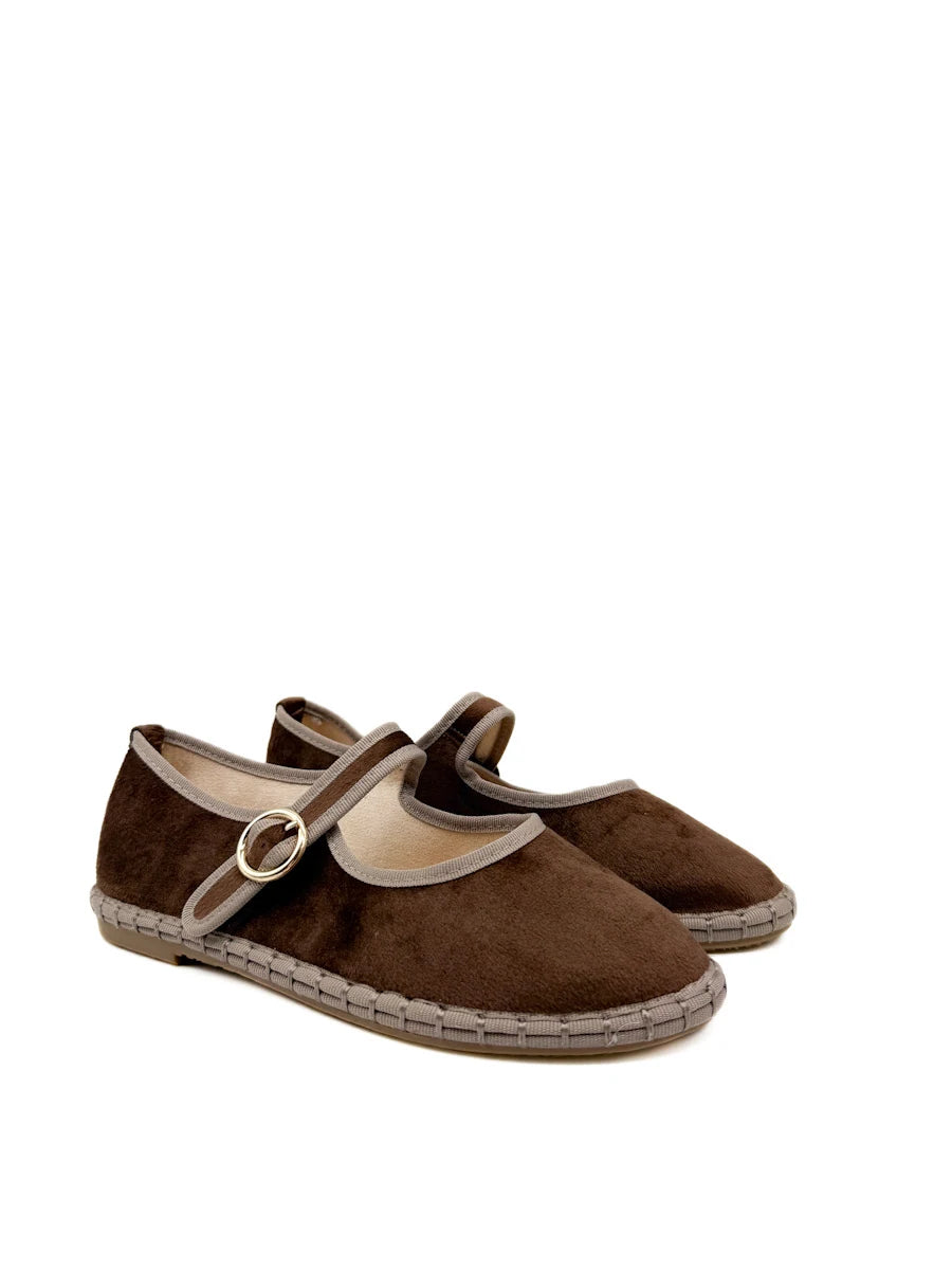 Merceditas de Terciopelo Bicolor