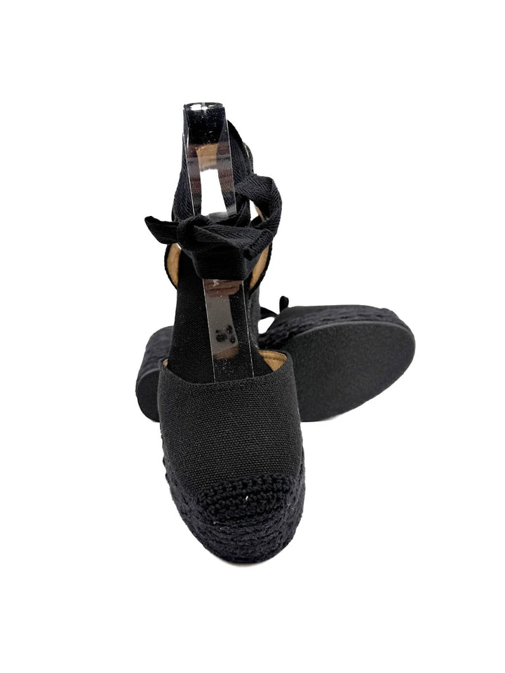 Alpargatas de Cuña con Cinta al Tobillo Tipo Valencianas