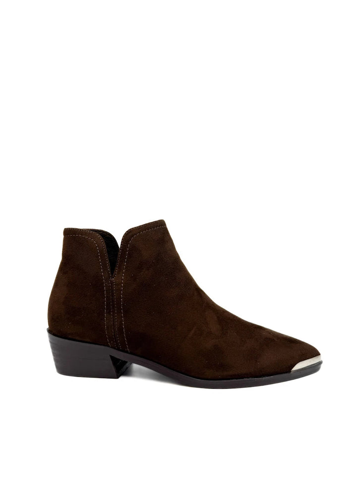 Botines Cowboy de Mujer con Puntera Metálica y Tacón Bajo