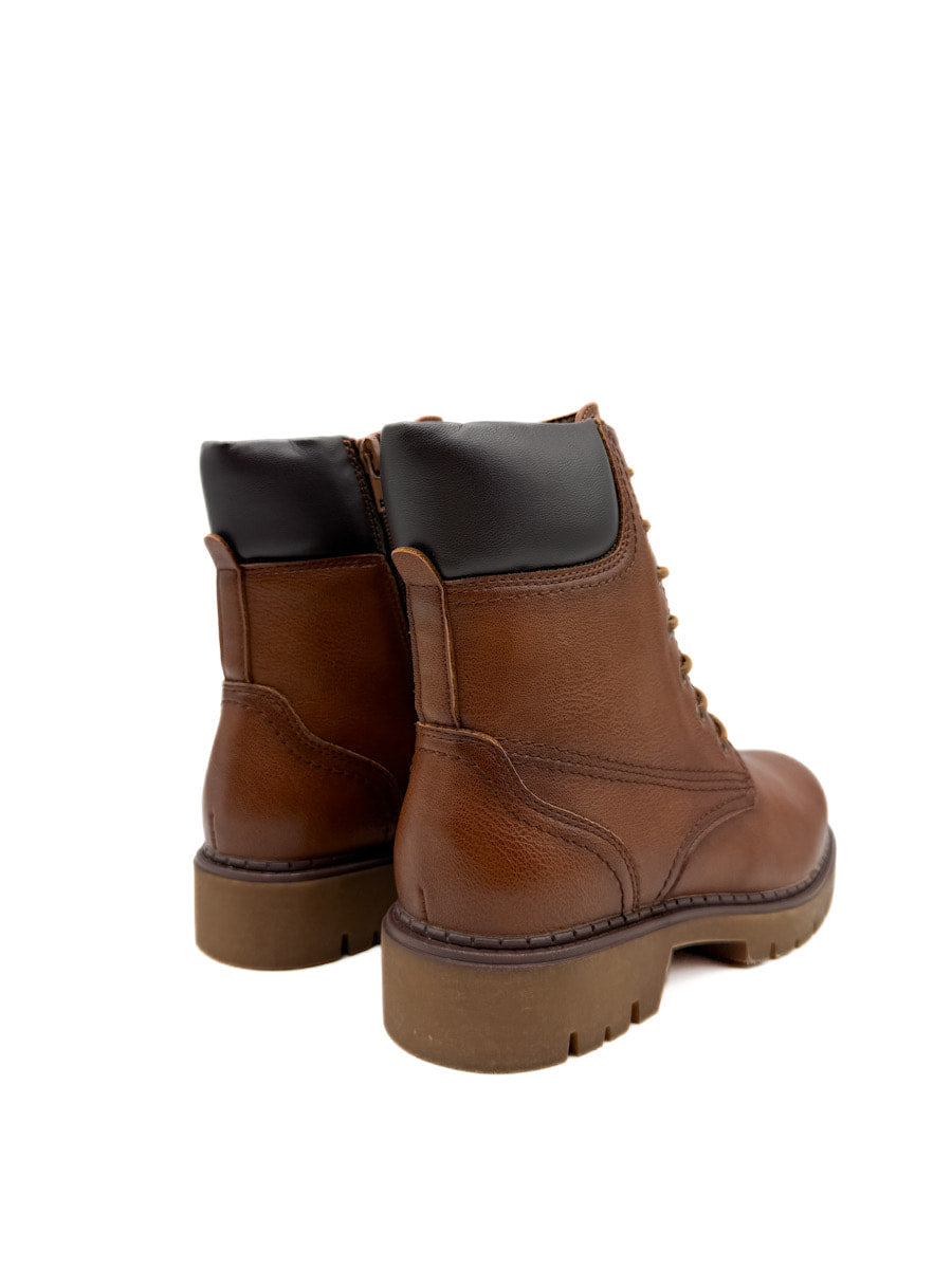 Bota Militare con Cremallera Lateral y Suela de Alto Agarre