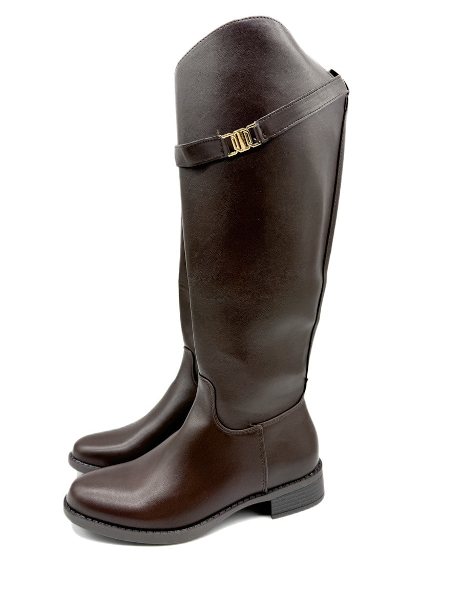 Botas de Montar Elegantes con Detalle de Tira Extraíble