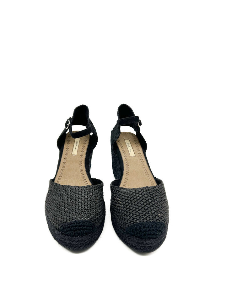 Alpargatas Cuña Efecto de Crochet Corina M5390
