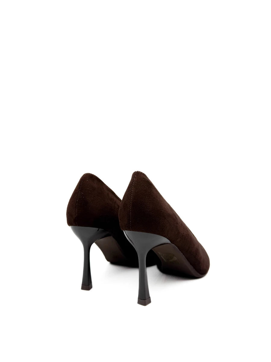 Zapatos de Salón Clásicos en Antelina con Punta Afilada